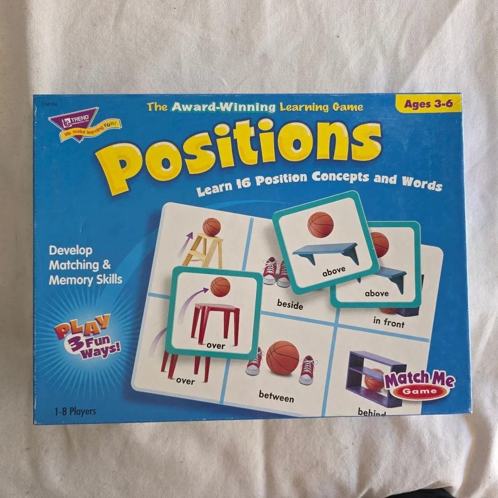 Speech Therapy Lot of 3: Language Library, Positions Match Me Game & Why Connect